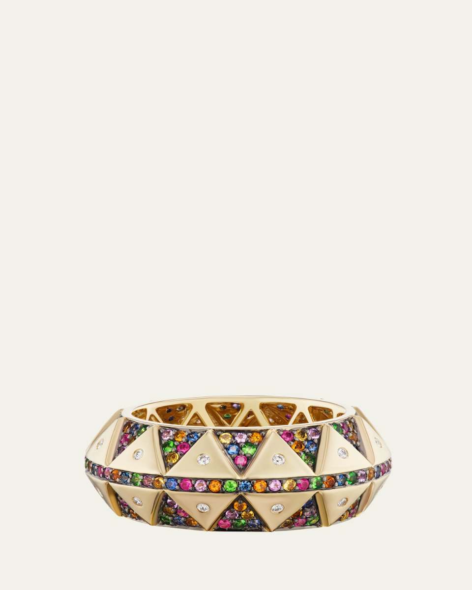 Chubby Talisman Ring in Rainbow